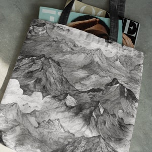 Mountain Print Pattern Backpack main image 0