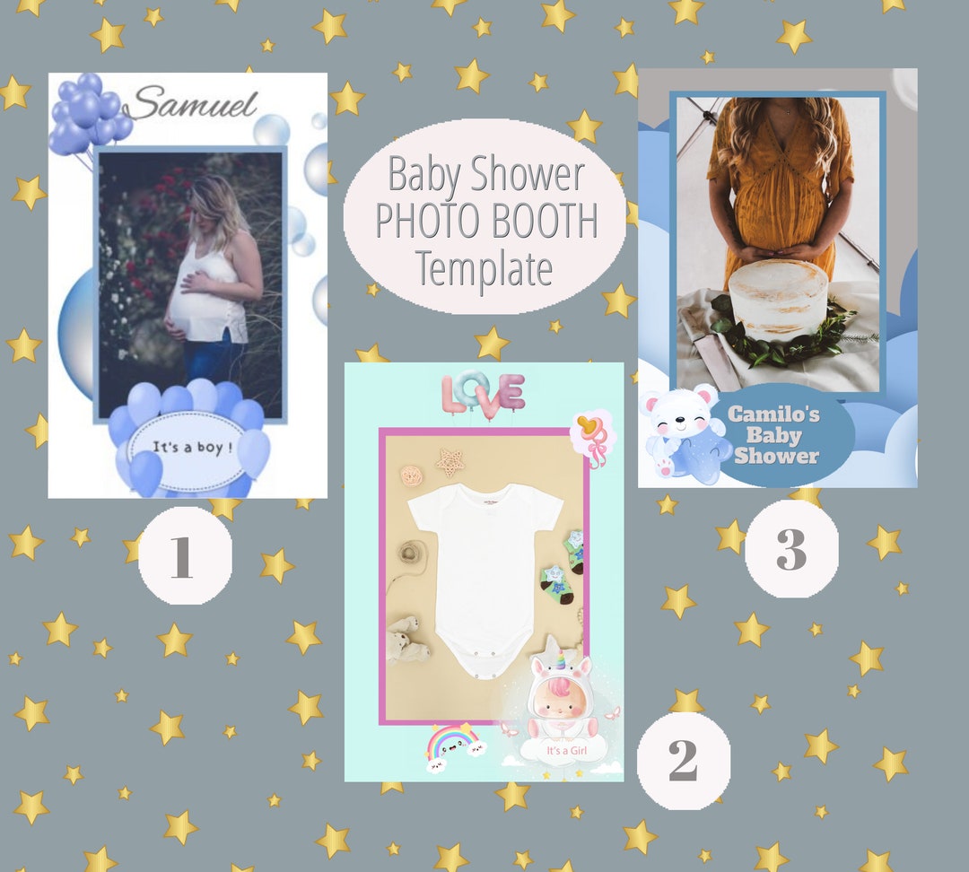 Baby Shower Photo Booth Template Etsy