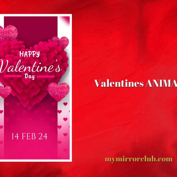 Valentines  Photo Booth animations 1080x1920- Customizable Photo Booth animations