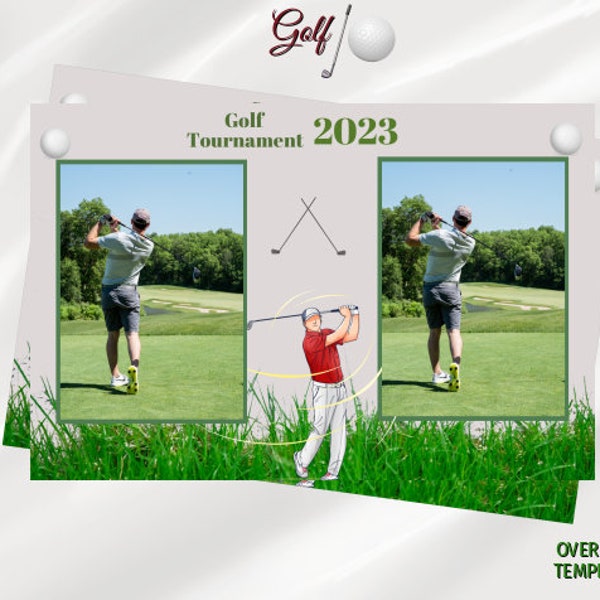 Photo Booth Template  - Sports Golf theme