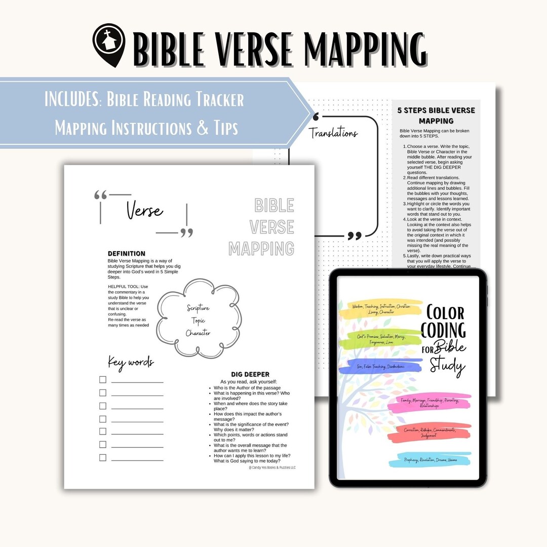 Printable VERSE MAPPING Bible Verse Mapping Printable Bible Etsy Canada