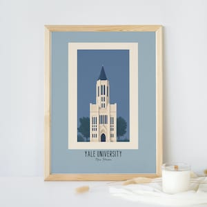 Yale University -Minimalist style printable wall art -Digital download -