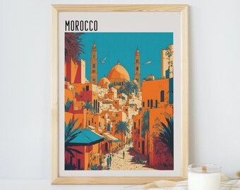 Marokko - Digital download - Citys-Pop Art zum ausdrucken -