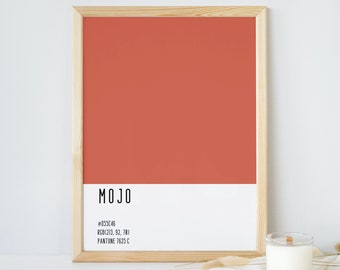 Druckbare Wandkunst - Mojo Color - Digital download -