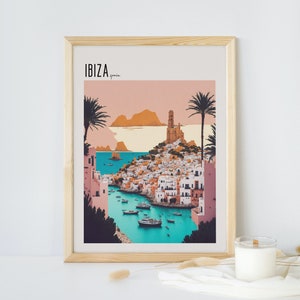 Ibiza - spain - Digital download - citys-Printable wall art -