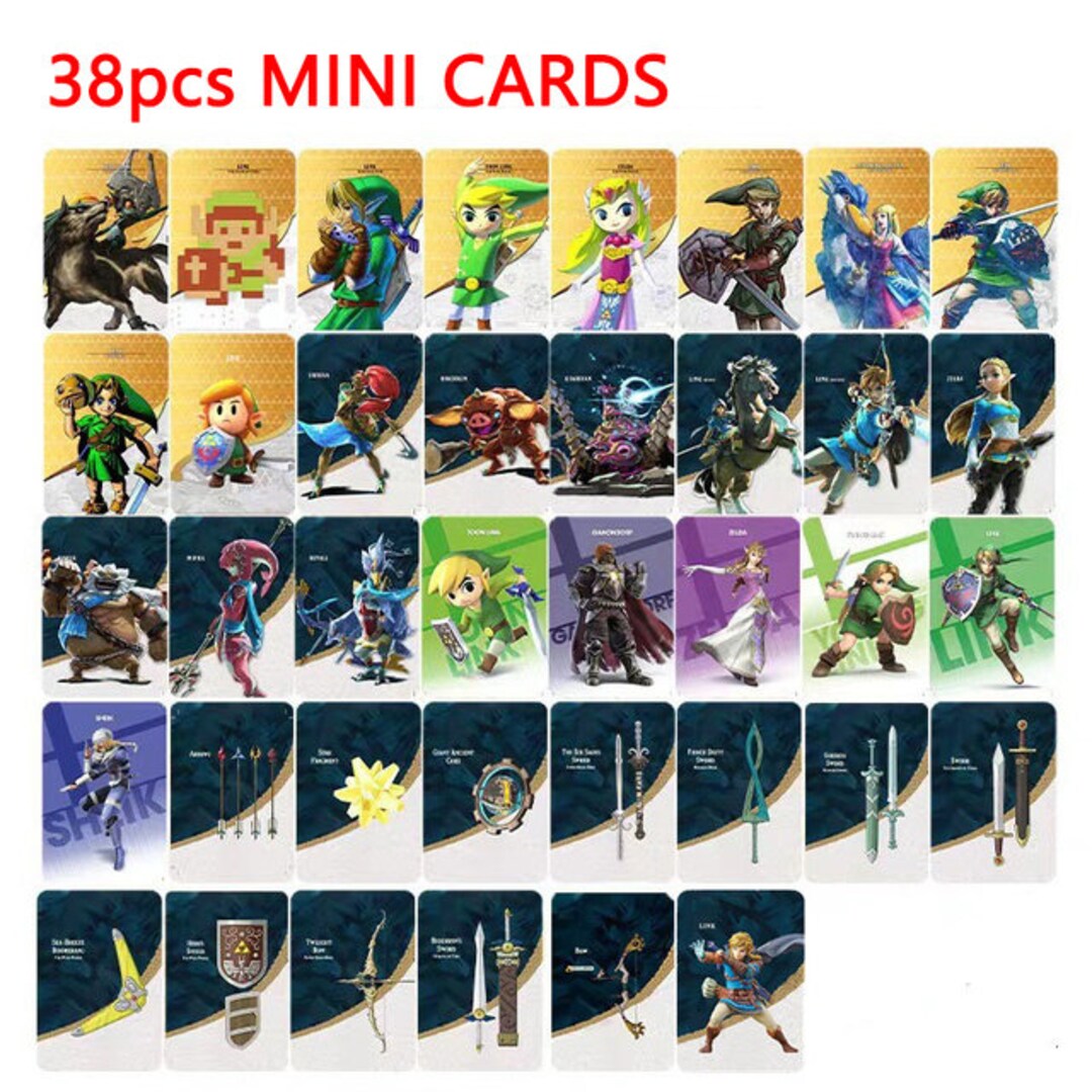 Loz Tok Botw Amiibos Custom Made Cards Entire Collection - Etsy