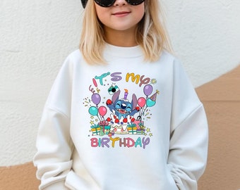 It's My Birthday Kids Sweatshirt: Happy Stitch Shirt