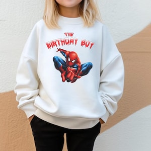 Spiderman Birthday Boy Sweatshirt: Family Matching Tee
