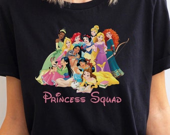 Disney Princess Squad Shirt, Matching Family Disney Vacation Shirt, Disney Princess Vacation Tee, Matching BestFriends Disney Princess Squad
