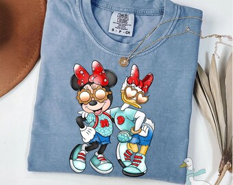 Comfort Colors® Minnie and Daisy Besties T-shirt, Disney Girls Trip Shirts, Best Friends Minnie and Daisy Shirt, Disney Summer Shirt,