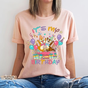 It&#39;s My Birthday Chip And Dale Shirt, Disney Chip And Dale Birthday Shirt, Birthday Squad Shirt, Disneyworld Family Birthday Shirt