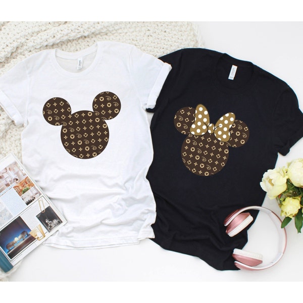 Disney Couple Shirt-Disney Fashion Shirt, Disney Matching Shirts, Disney Group Shirts., Minnie Fashion Tee, Matching Disney Shirts,