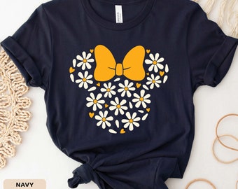Minnie Mouse T-shirt, Disney Shirt, Birthday Girl Shirt, Flower Shirt, Positive Vibes, Disneyworld Shirt, Holiday Shirt, Disney Trip Tee