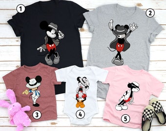 Camiseta de baile inspirada en Mickey Mouse y Michael Jackson