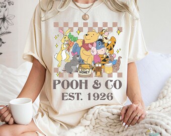 Retro Winnie the Pooh and Friends Comfort Colors Shirt, Vintage Pooh & Co Est 1926 Tee, Classic Disney Winnie the Pooh Shirt,