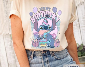 It's My Birthday Stitch Shirt, Funny Disney Birthday Shirt, Stitch Birthday Shirt, Disney Birthday Party, Disney Birthday Squad Shirts