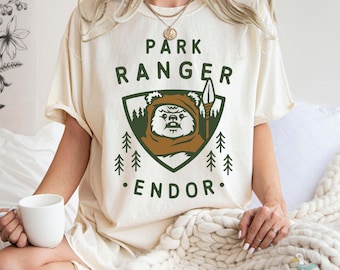 Comfort Colors® Star Wars Ewok Park Ranger Endor T-Shirt, Star Wars Shirt, Star Wars Cute Shirt,