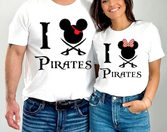 Disney Pirates Family Shirts, Disney Pirates of Caribbean Shirt, Pirate Tshirt, Pirate's Life, Mickey and Minnie Disney Cruise Shirt