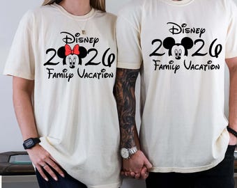 Disney Family Vacation 2026 Shirt, Comfort Colors Tee, Disney Family Shirt, Disney Trip Shirt, Disneyland 2026 Shirt, Family Matching Shirt,