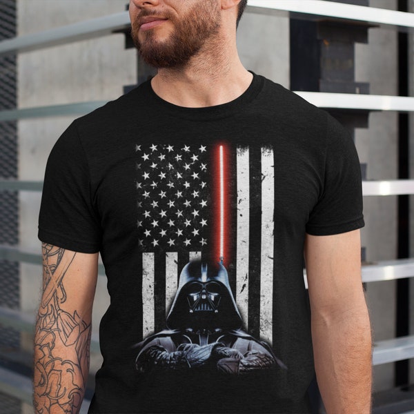 Star Wars Flag Tee - Darth Vader Dad Shirt, Humor Father's Day Gift, Father's Day gift, Galaxy's Edge Shirt, Force Awakens, Jedi, lightsaber