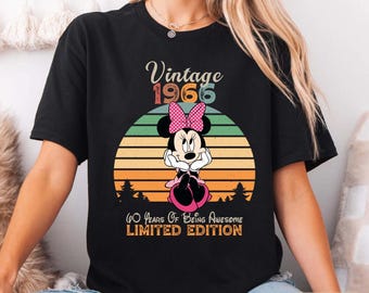 Vintage 1966 Minnie Mouse 60th Birthday T-Shirt