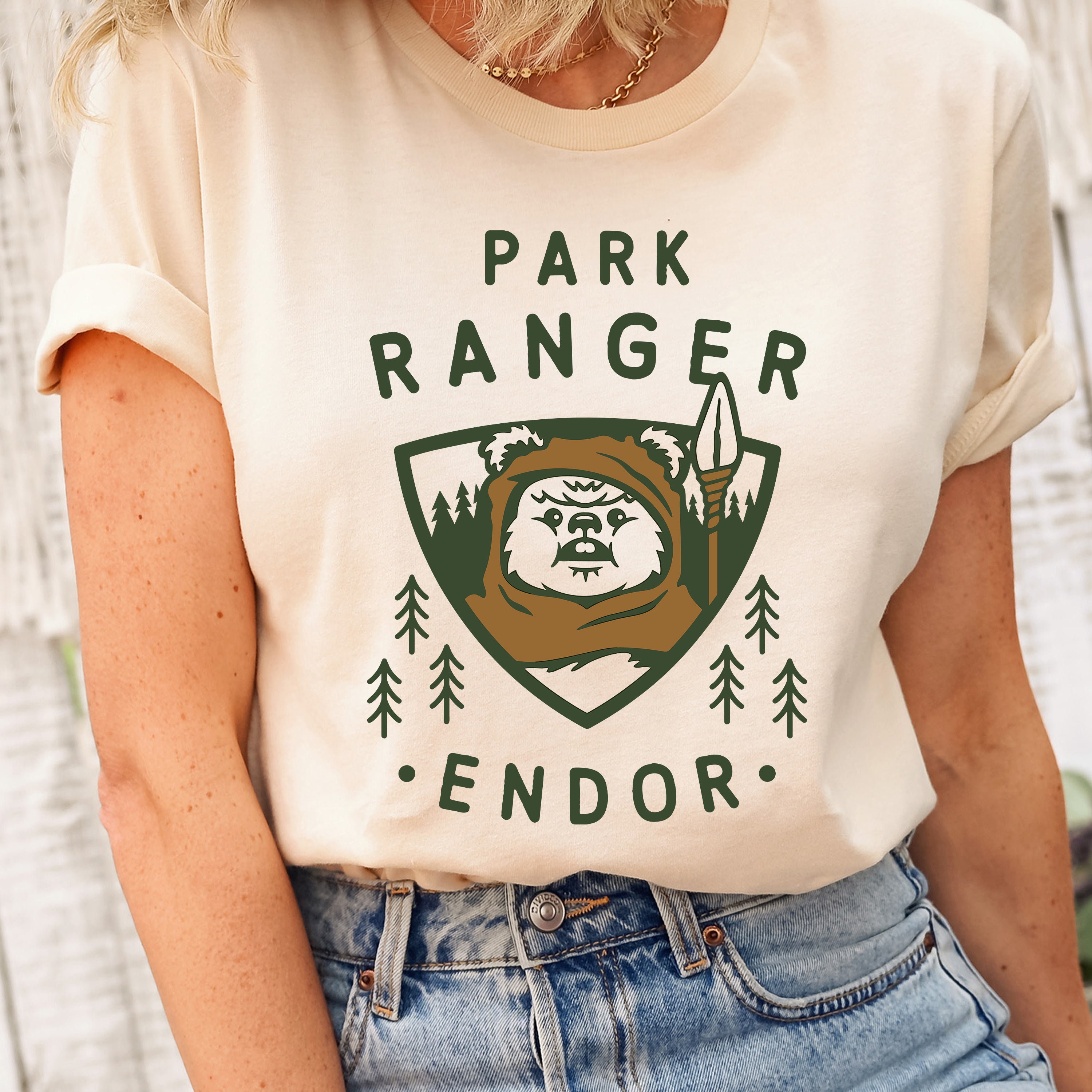 Star Wars Ewok Park Ranger Endor T-Shirt - Main Image