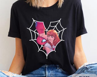 Camiseta de Spiderman y Mary Jane para el Día de San Valentín