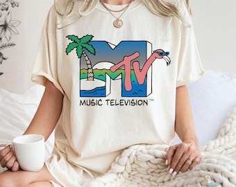 MTV Retro Flamingo Comfort Colors Shirt,