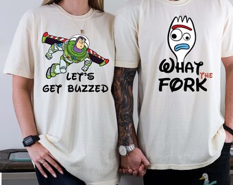 Disney Vacation Comfort Colors Tee, Let's Get Buzzed Design, Disney Squad Gift,