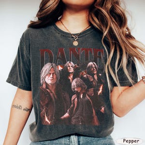 Streetwear Dante Devil May Cry Vintage T-Shirt, Comfort Colors DMC Shirt,  DMC Gift For Women and Man Unisex T-Shirt