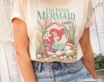 Disney Ariel Shirt, The Little Mermaid Shirt, Ariel Mermaid Shirt, Disney T-shirt, Women's Little Mermaid Ariel Shirt, Ariel Princess Shirt