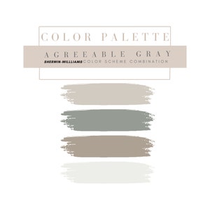 Agreeable Gray Paint Color Scheme Sherwin Williams, Agreeable Gray Paint Color Combinations, Agreeable Gray Coordinating Paint Colors