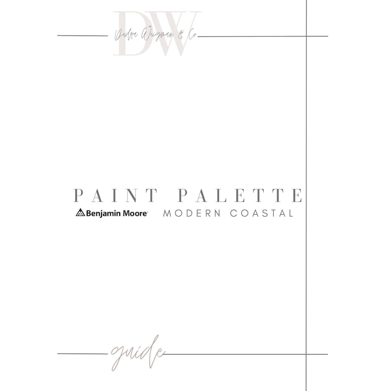 Modern Coastal Benjamin Moore Paint Palette, Neutral Coastal Home