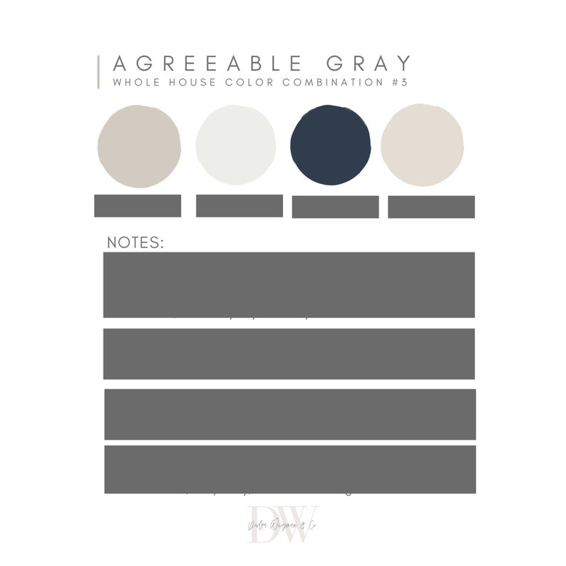 Agreeable Gray Sherwin Williams Paint Palette, Neutral Interior Home