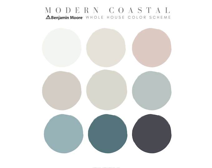 Coastal Behr Paint Color Palette | Interior Paint Colors for Home ...