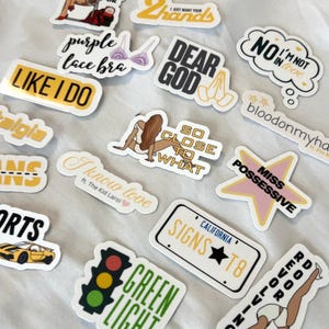 Tate inspired sticker pack