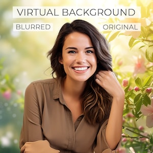 Frühling Zoom Hintergrund | Frühling Natur Zoom Hintergrund Home-Office | Virtueller Hintergrund des Home Office | Frühlingshafte Hintergründe für das Home-Office