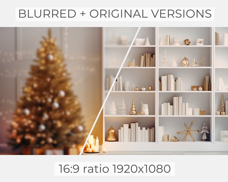 White Christmas Zoom Background Home Office Christmas White Etsy Australia