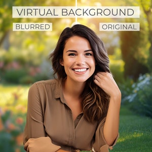 Garten Zoom Hintergrund | Natur Zoom Hintergrund Home-Office | Virtueller Hintergrund des Home Office | Sommer Home-Office-Zoom-Hintergründe