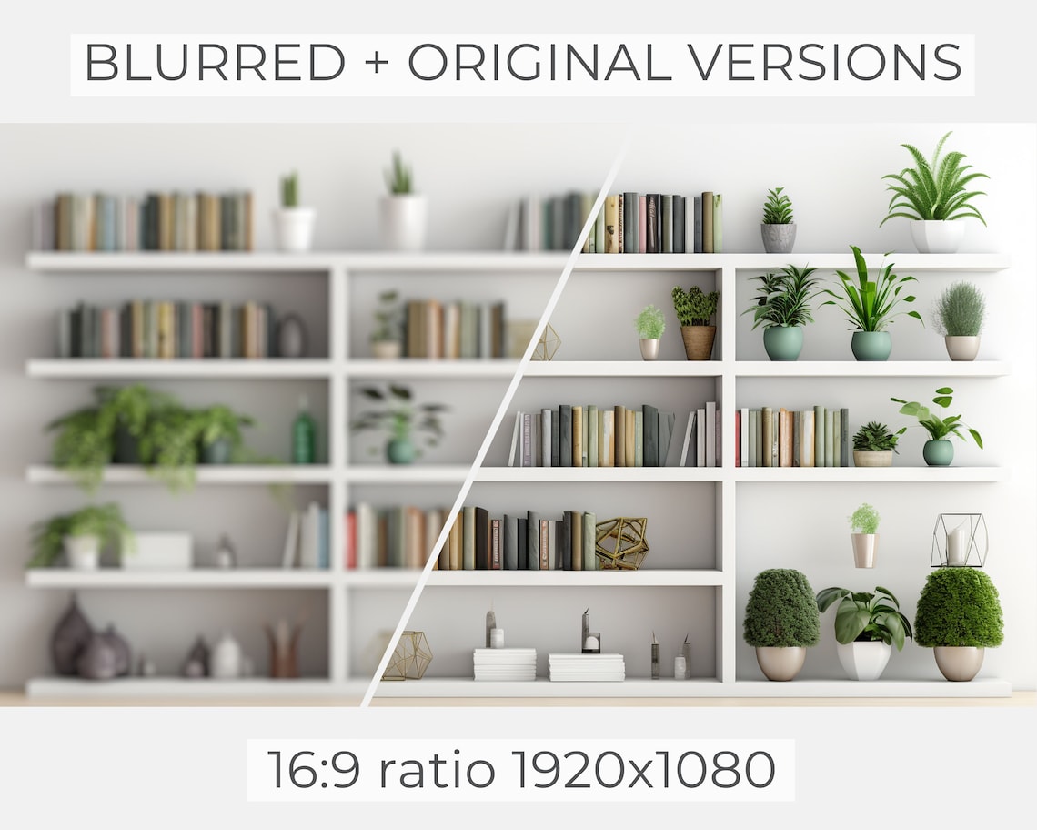 White Bookshelf Zoom Background Zoom Background Home Office Home Office Virtual Background Home