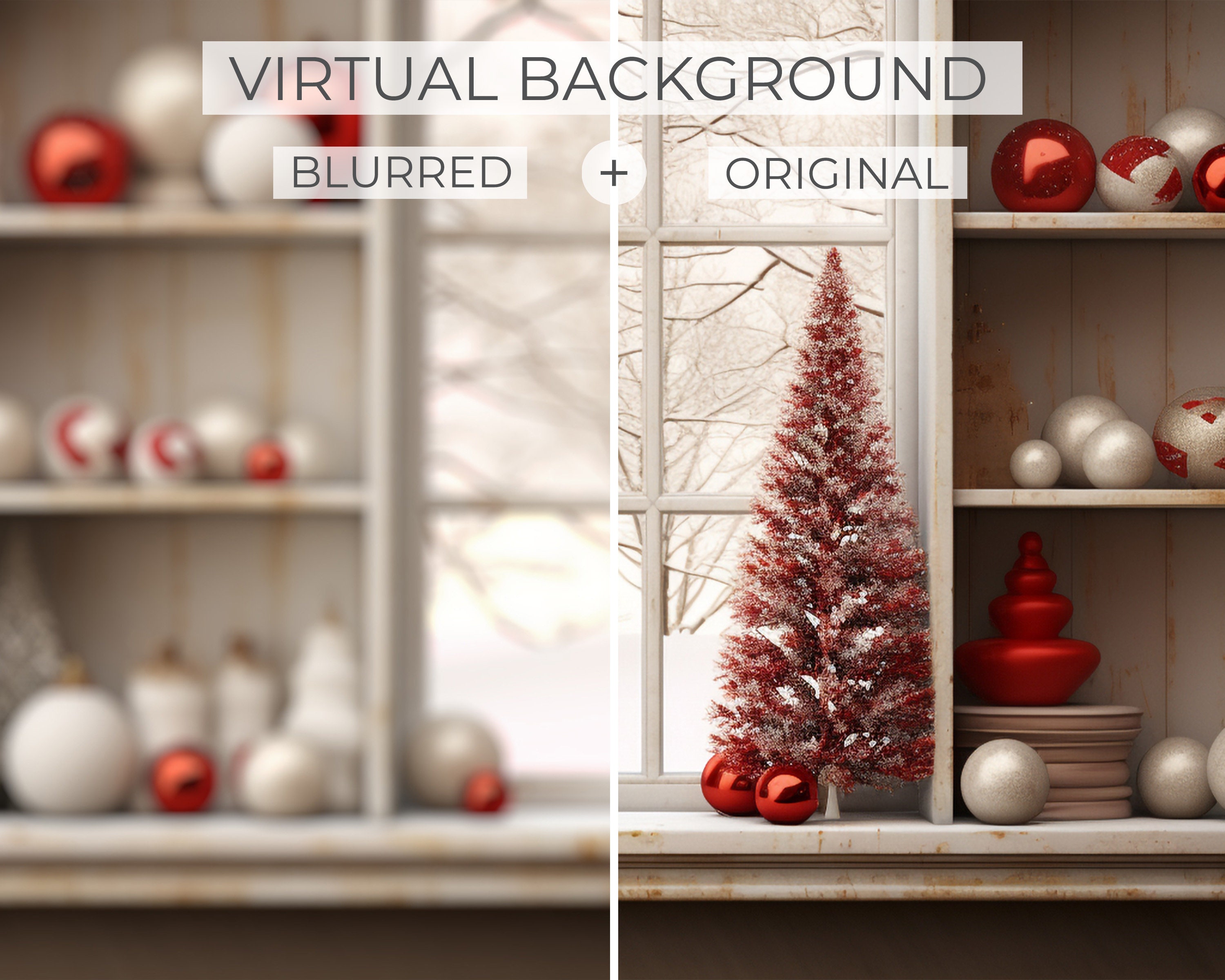 Christmas Zoom Background Home Office Christmas Home Zoom Etsy Australia