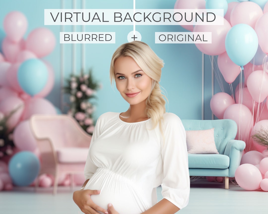 Baby Shower Zoom Background Zoom Background Baby Shower Etsy