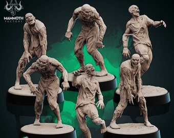 Restless Corpse, Legion of Steel, Mammoth Factory, RPG Wargaming Resin Miniature.