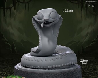 Derpent, Coils of Dread, Mammoth Factory, RPG Wargaming Resin Miniature.