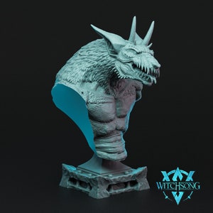 Gargoyle Bust, Witchsong Miniatures, RPG Wargaming Resin Miniature.