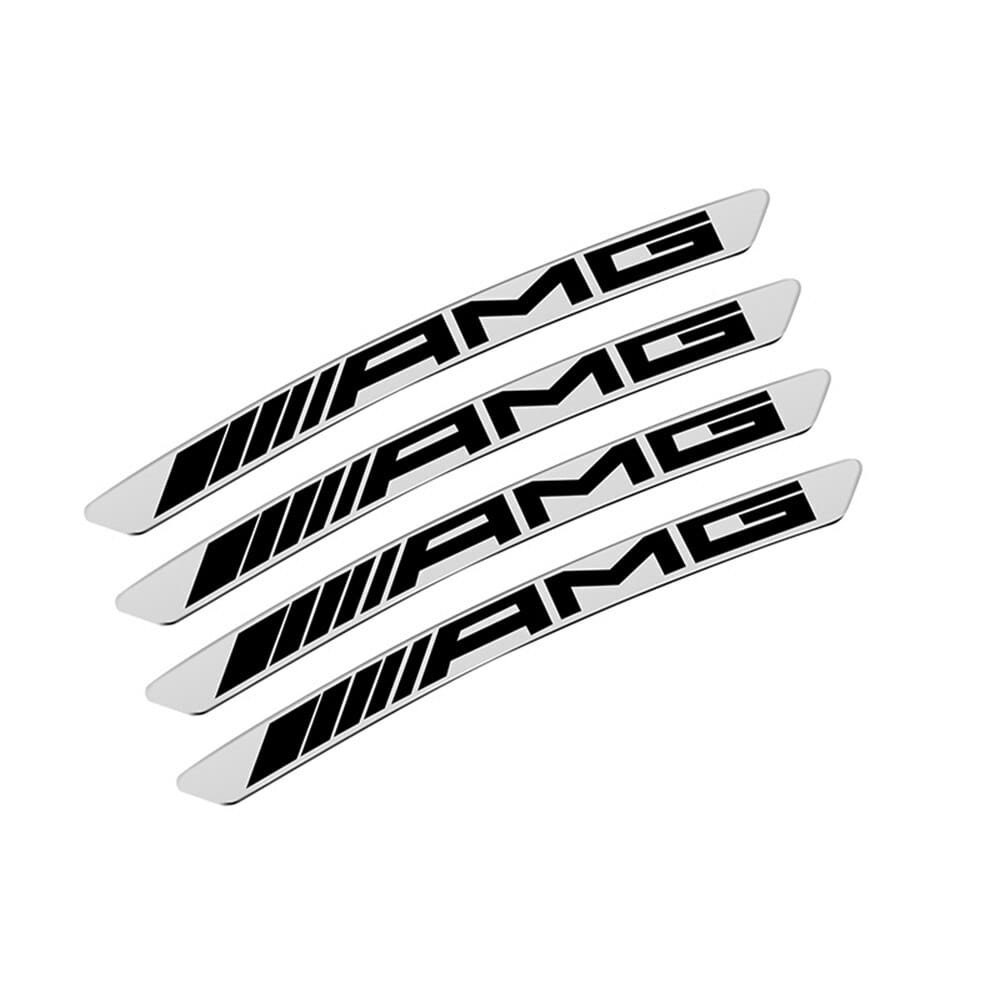 4 X AMG Mercedesbenz Emblem Logo 3d Felgen Aufkleber Sticker Etsy