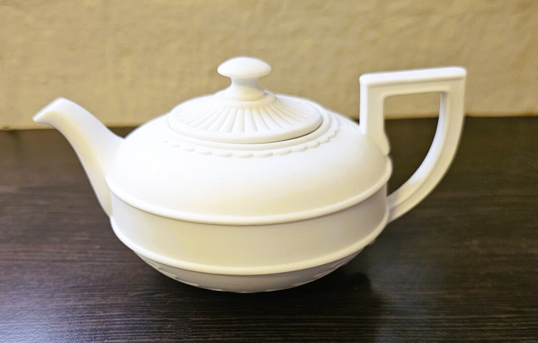Wedgwood White Egyptian Style Teapot With Candle Inside RARE Etsy