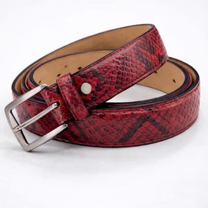 Snake skin belt, real snake leather, handmade, gift, unisex, man, woman,