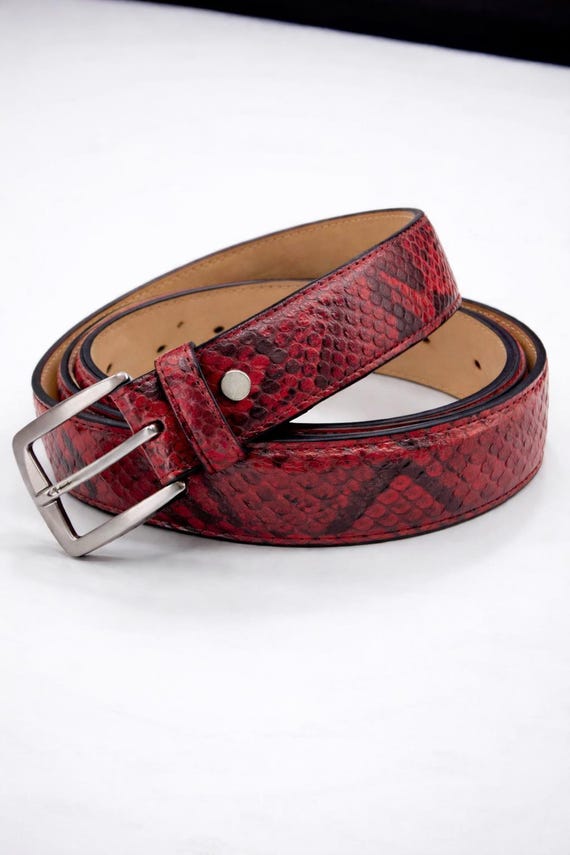 Actual Snake Skin Handmade Belt Snake Skin Belt, Real Snake Leather, Handmade, Gift, Unisex  main image 3