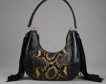 SNAKE LEATHER BAG